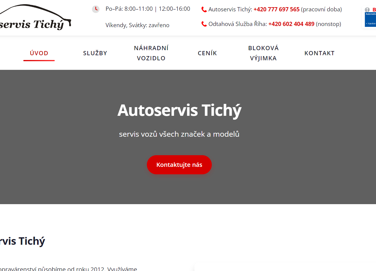 Autoservis Web